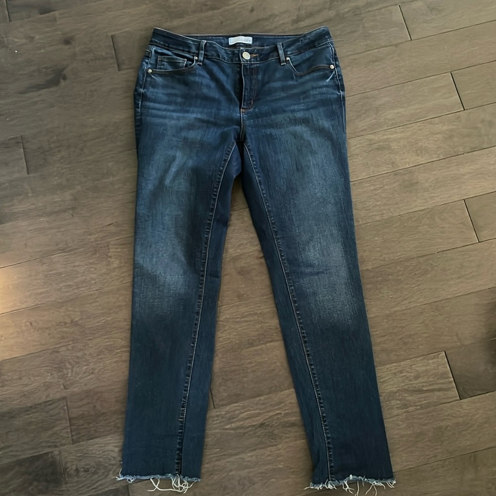 Loft curvy straight jeans. Size 10/30. Medium wash. Like New